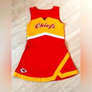 Girls NFL Kansas City Chiefs Cheerleader Dress - size Youth Medium YM
